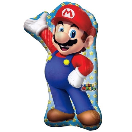 Super Mario 33  Shaped Foil Balloon, 1ct Supply