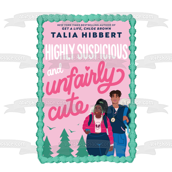 Highly Suspicious and Unfairly Cute Book Cover Edible Cake Topper Image ABPID57587 Online