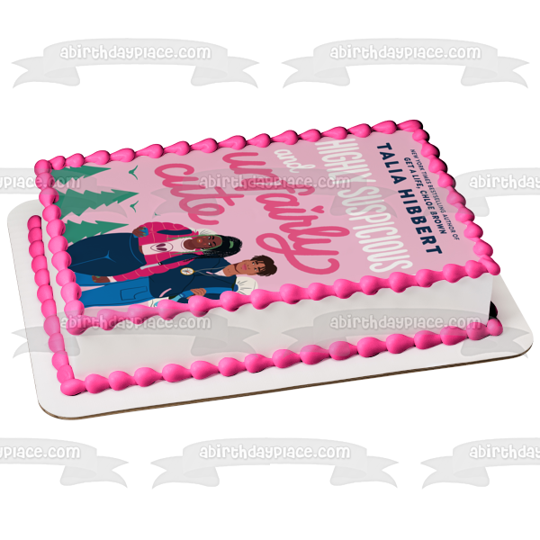 Highly Suspicious and Unfairly Cute Book Cover Edible Cake Topper Image ABPID57587 Online