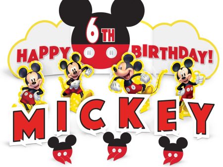 Mickey Mouse Birthday Table Decorating Kit on Sale