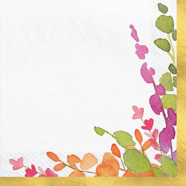 Romantic Floral Beverage Napkins, 16ct Fashion