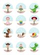 Toy Story Toys Woody Jessie Buzz Lightyear and Bo Peep Edible Cupcake Topper Images ABPID57649 For Discount