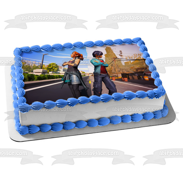 Road 96 Game Scene Edible Cake Topper Image ABPID57586 Online Sale