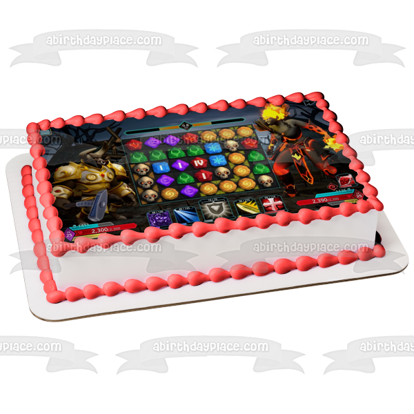 Puzzle Quest 3 Game Scene Edible Cake Topper Image ABPID57547 Discount