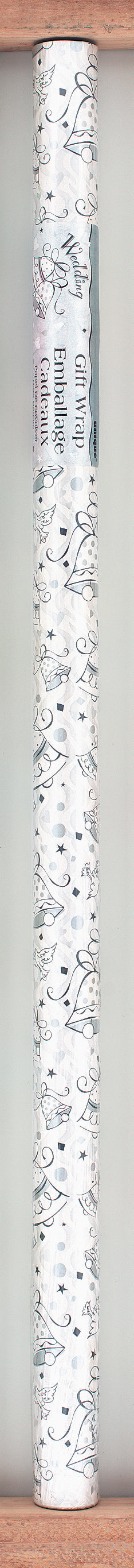 Wedding Bells Gift Wrap, 30  x 5 ft, 1ct Discount