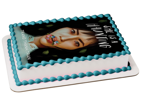 She Is a Haunting Book Cover Jade Nguyen Edible Cake Topper Image ABPID57529 For Sale