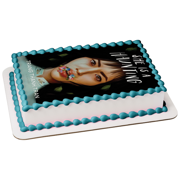 She Is a Haunting Book Cover Jade Nguyen Edible Cake Topper Image ABPID57529 For Sale