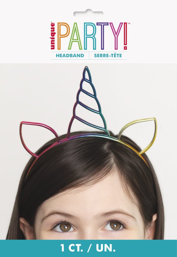 Rainbow Unicorn Party Headband, 1ct Discount