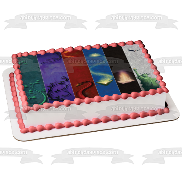 Land of Stories Book Series Book Spines Edible Cake Topper Image ABPID57652 For Sale