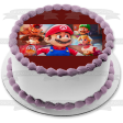 Super Mario Brothers Movie Toad Princess Peach and Bowser Edible Cake Topper Image ABPID57517 Online now