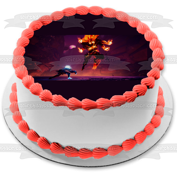 Strayed Lights Game Scene Edible Cake Topper Image ABPID57593 Online Hot Sale