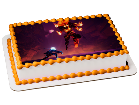 Strayed Lights Game Scene Edible Cake Topper Image ABPID57593 Online Hot Sale