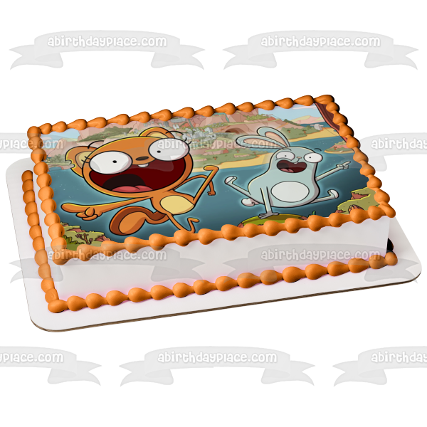 Kiff and Barry Edible Cake Topper Image ABPID57522 Online now