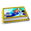 Pj Masks Power Heroes Catboy Owlette Gekko an Yu Newton Star and Ice Cub Edible Cake Topper Image ABPID57538 Sale