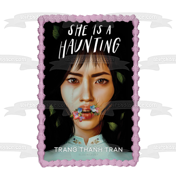 She Is a Haunting Book Cover Jade Nguyen Edible Cake Topper Image ABPID57529 For Sale