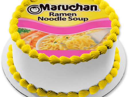 Maruchan Ramen Noodles Shrimp Flavor Customizeable Edible Cake Topper Image ABPID57660 Discount