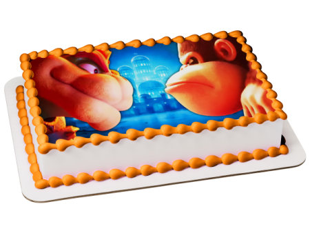 Donkey Kong Country Edible Cake Topper Image ABPID57597 Discount