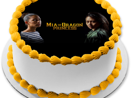 Mia and the Dragon Princess Edible Cake Topper Image ABPID57576 on Sale