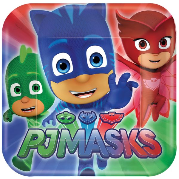 PJ Masks 7  Square Plates, 8ct on Sale