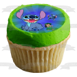 Lilo and Stitch with a Blue Green Fade Background Edible Cake Topper Image ABPID57654 Discount