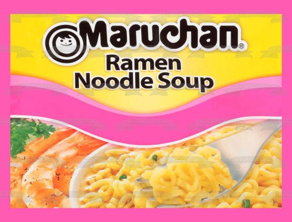 Maruchan Ramen Noodles Shrimp Flavor Customizeable Edible Cake Topper Image ABPID57660 Discount