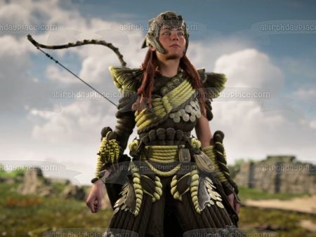 Horizon Forbidden West: Burning Shores Aloy Edible Cake Topper Image ABPID57552 Hot on Sale