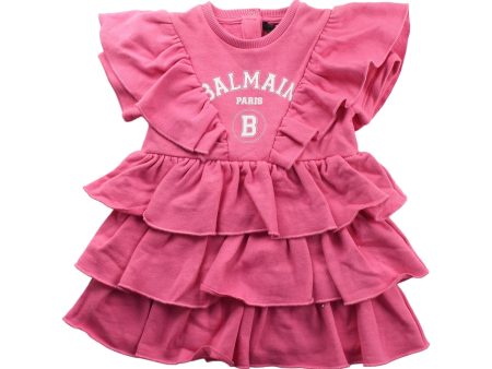 Balmain Short Sleeve Dress 6-12M Online now