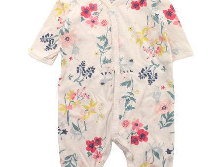 Petit Bateau Short Sleeve Jumpsuit 0-3M Online now