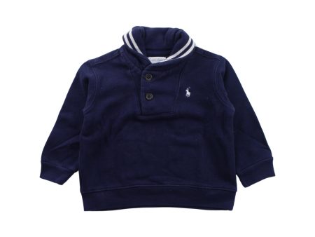 Ralph Lauren Buttoned Sweatshirt 6-12M Fashion