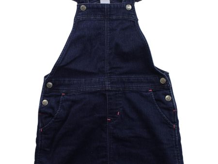 Petit Bateau Overall Denim Dress 6T Sale