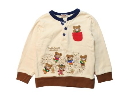 Miki House Buttoned Sweatshirt 4T on Sale