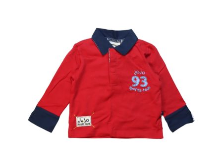 Jojo Maman Bébé Long Sleeve Polo 6-12M Cheap