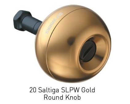 Daiwa 20 Saltiga SLP Works Gold Round Knob Hot on Sale