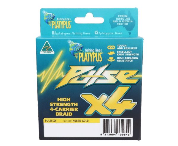 Platypus Pulse X4 Braid Gold - 150m Discount