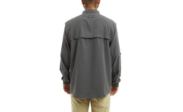 Pelagic Keys Long Sleeve Fishing Shirt Graphite Sale