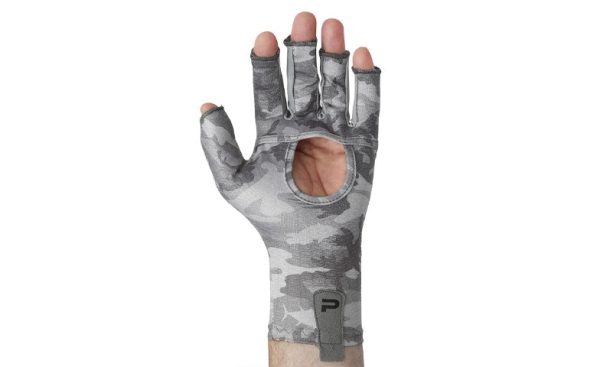 Pelagic Sun Gloves Fish Camo Light Grey For Cheap