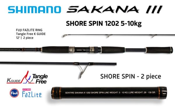 Shimano Sakana 3 Rods Shore Spin Series Online Sale