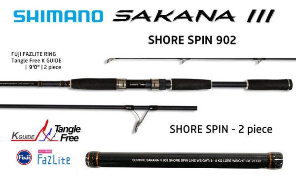 Shimano Sakana 3 Rods Shore Spin Series Online Sale