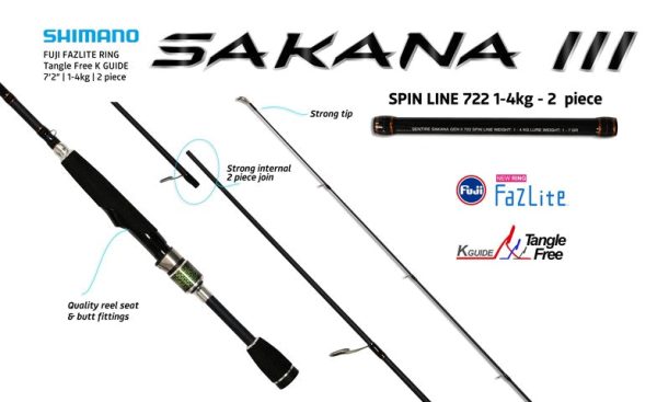 Shimano Sakana 3 Rods Spin Series Online