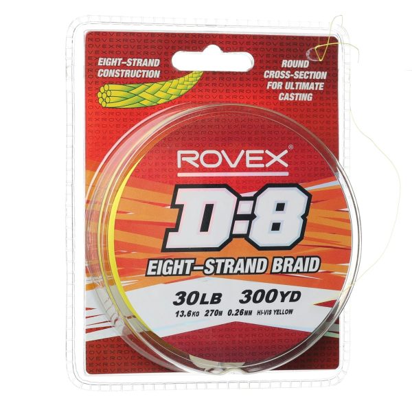 Rovex D:8 Braid Hi Vis Yellow For Cheap