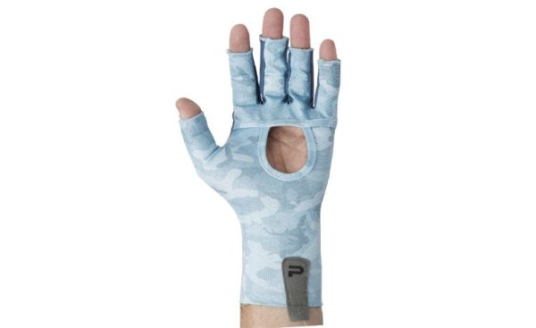 Pelagic Sun Gloves Fish Camo Slate Online Sale