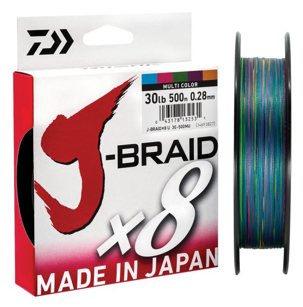 Daiwa J-Braid 8 - Multi-Colour Line Supply