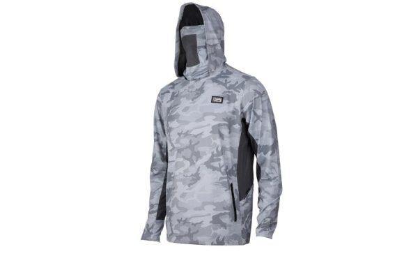 Pelagic Exo-Tech Long Sleeve Shirt - Grey Fish Camo Fashion