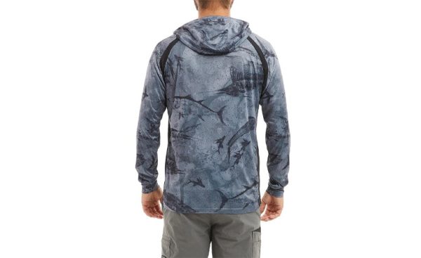 Pelagic Vaportek Hooded Shirt Open Seas Camo Black Sale