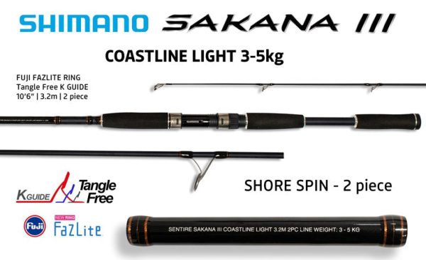 Shimano Sakana 3 Rods Shore Spin Series Online Sale