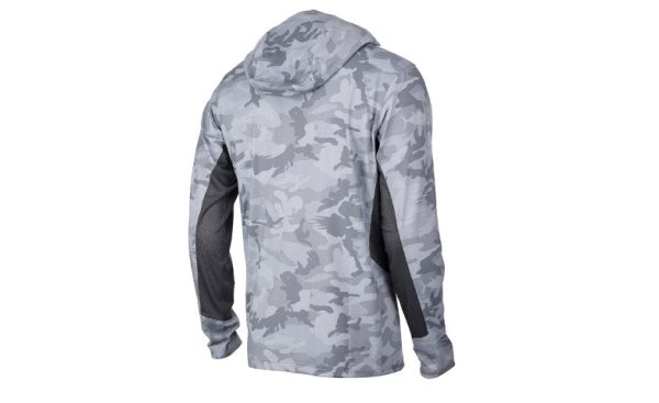 Pelagic Exo-Tech Long Sleeve Shirt - Grey Fish Camo Fashion