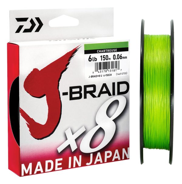 Daiwa J-Braid 8 - Chartreuse Line Online Hot Sale